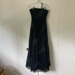 Lillie Rubin strapless beaded gown